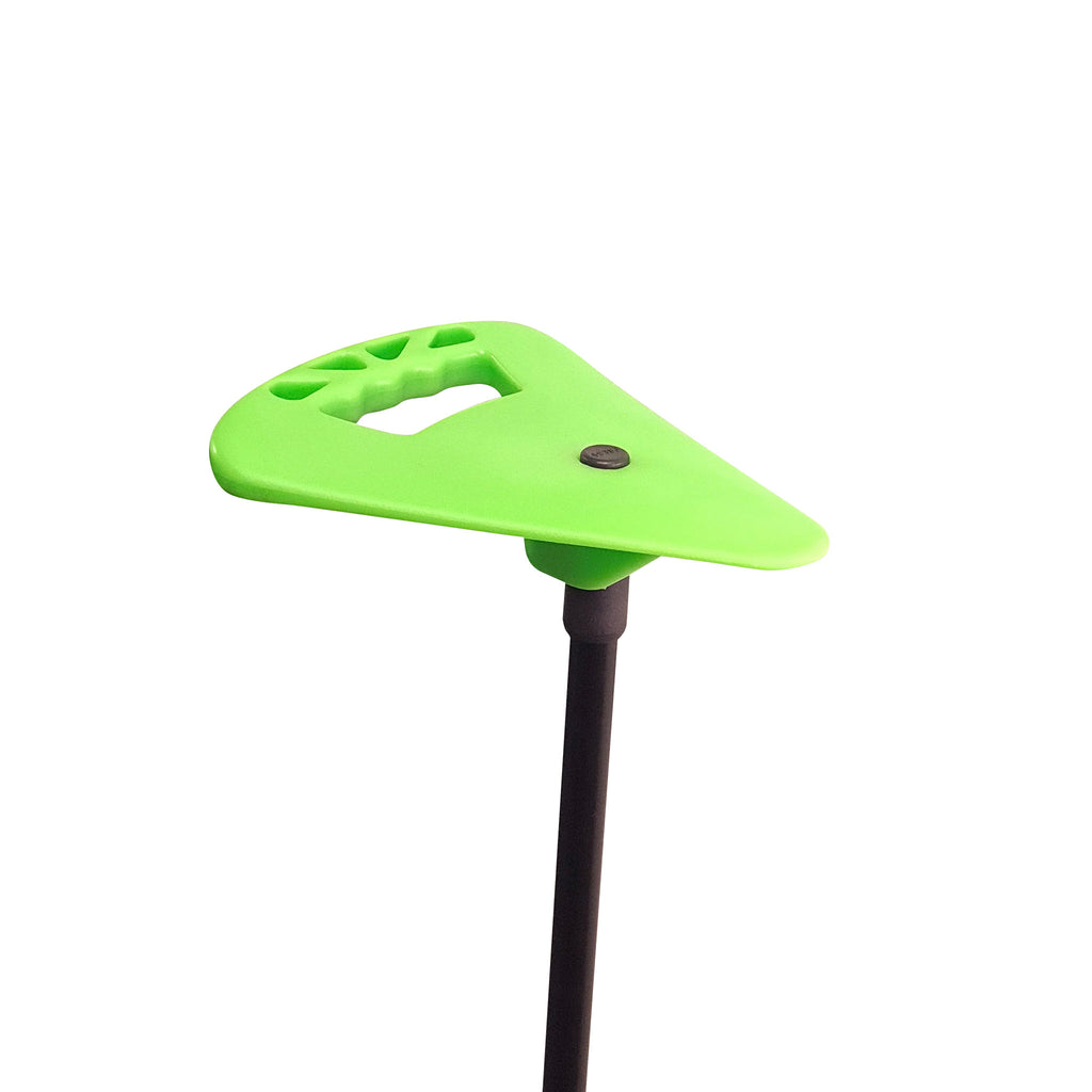 Flipstick Foldaway Adjustable Day Glow Green Walking Stick Seat