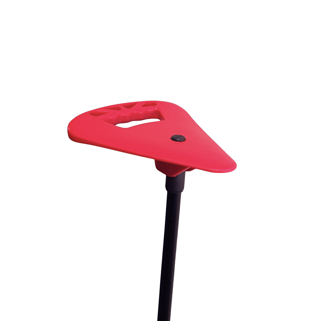 Flipstick Foldaway Adjustable Short Red Walking Stick Seat