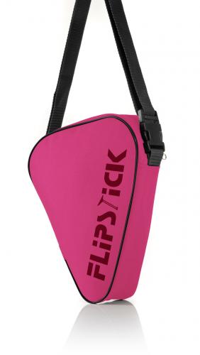 Flipstick Walking Stick Seat Replacement Foldaway Carry Case Black and Pink